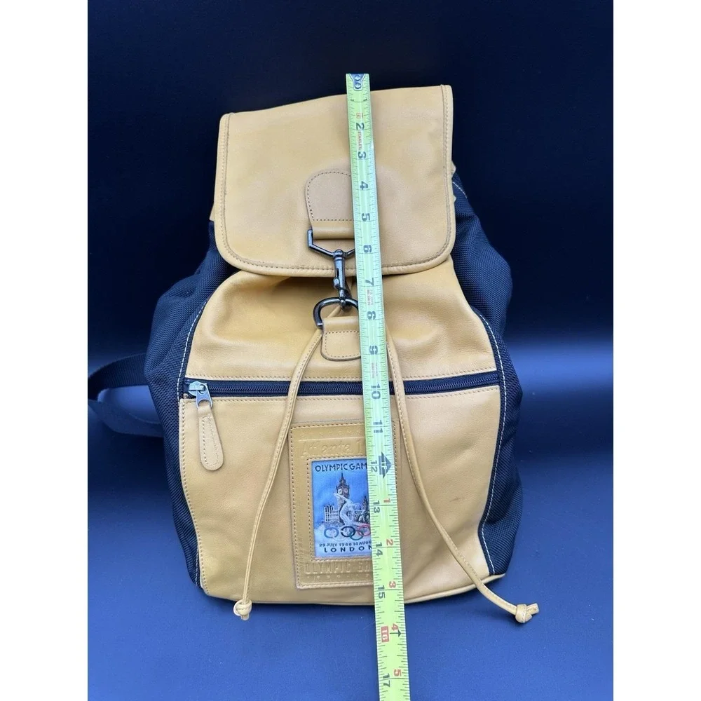 Vintage Coach‎ 1996 Atlanta Olympic Games Yellow Leather Backpack